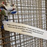 Flor de papel com mensagem