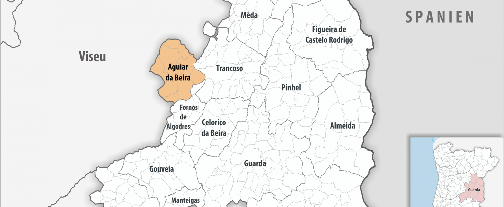Aguiar da Beira - Mapa