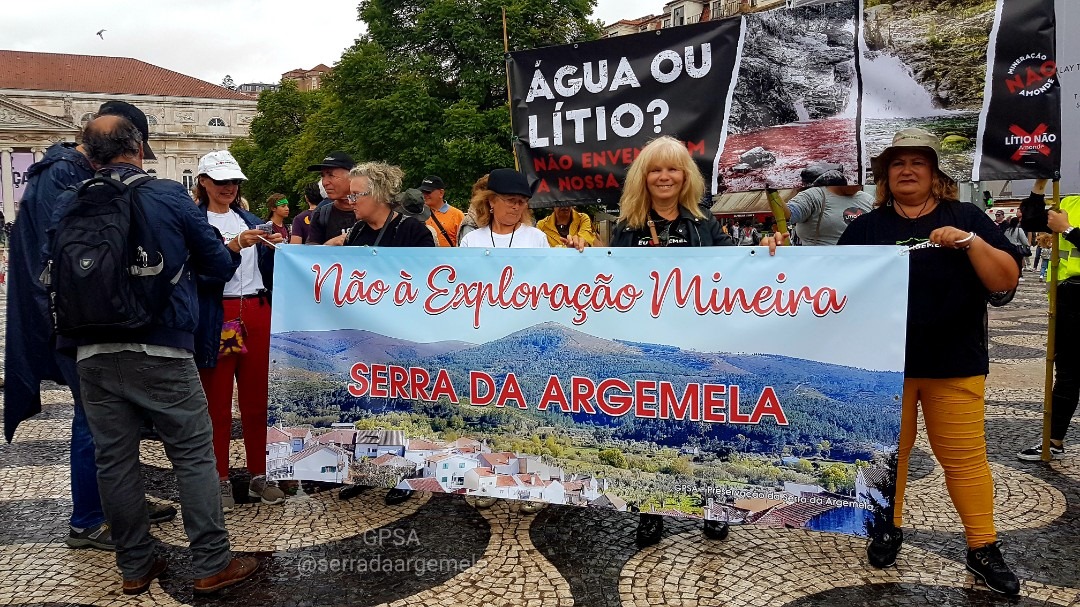 Protesto contra Exploração Mineira na Argemela. GPSA - Preservação da Serra da Argemela